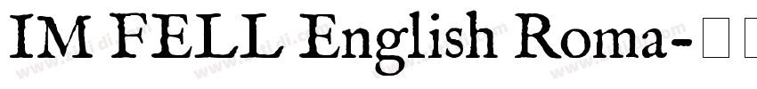 IM FELL English Roma字体转换